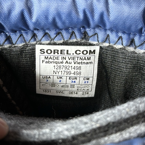 Sorel Insulated Youth ’s Cub Blues Snow Boots Winter Boots - Picture 12 of 12